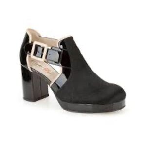 Clarks Orla Kiely Orla Dilly Calf Hair and Patent Leather Heels